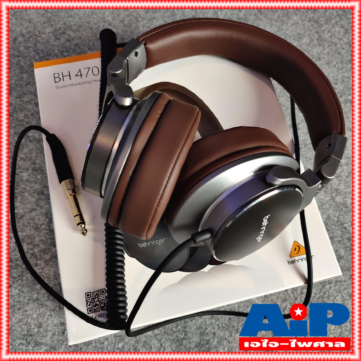 สีน้ำตาล BEHRINGER BH-470 หูฟัง BH470 HEADPHONE BH 470 หูฟังครอบหู มอนิเตอร์ สตูดิโอ เอไอ-ไพศาล +++