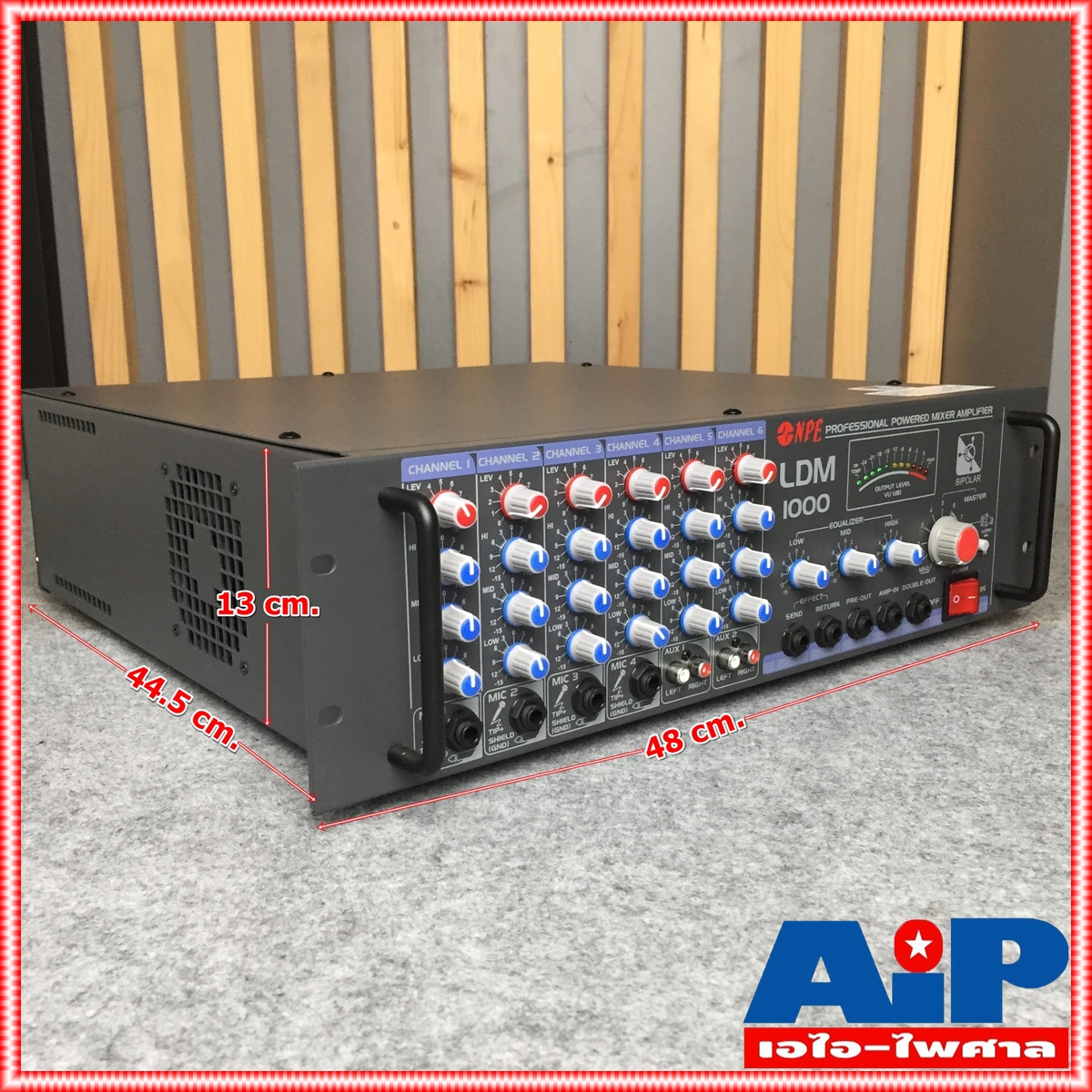 NPE LDM-1000 POWERMIXER LINE เครื่องขยายเสียง 1000 วัตต์ 4-16 โอห์ม 70-100 โวลท์ LDM1000 LDM 1000 แอมป์เสียงตามสาย เอไอ-ไพศาล +++