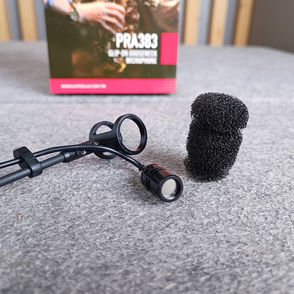 SUPERLUX PRA-383TQG ไมค์เครื่องดนตรี ไมโครโฟนคลิปออน ไมค์เครื่องดนตรี ไมโครโฟน เครื่องเป่า Clip-On Gooseneck Mic PRA 383TQG PRA383TQG เอไอ-ไพศาล