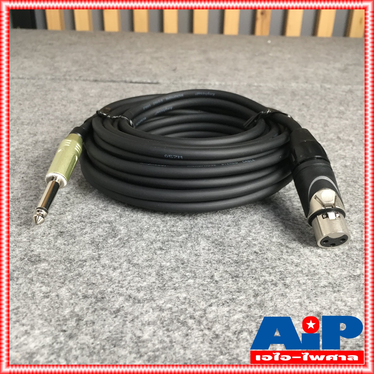สายไมค์10เมตร AMPHENOL สาย XLRเมีย - PHONE 10M CA03-33-C-010 สาย ปลั๊กไมค์ - cannon เมีย ความยาว 10เมตร สายสัญญาณ ไมค์ ผู้ - XLR เมีย