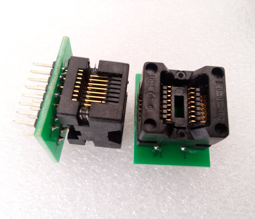 SOIC16 Socket 150mil to DIP16 Adapter(SOIC8,SOIC14,SOIC16 to DIP16)