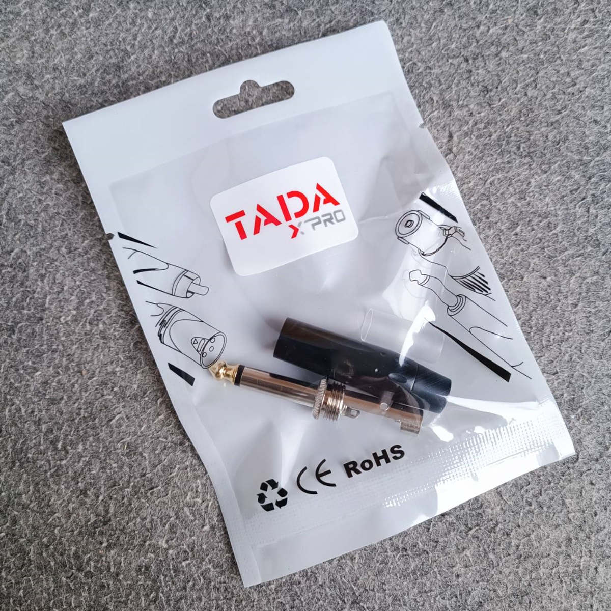 1ตัว ด้ามตรง TADA GYJ-01BK phone mono ดำ ปลั๊กไมค์โมโน แจ็คไมค์monoตัวผู้ GYJ 01BK GYJ01BK เอไอ-ไพศาล