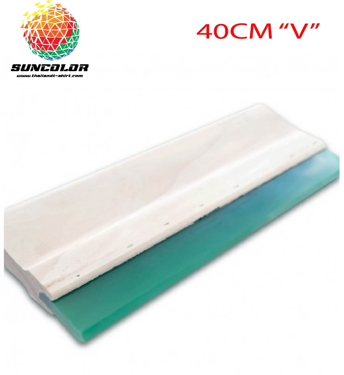 ยางปาดด้ามไม้ ยางตัว V ขนาด 40cm
