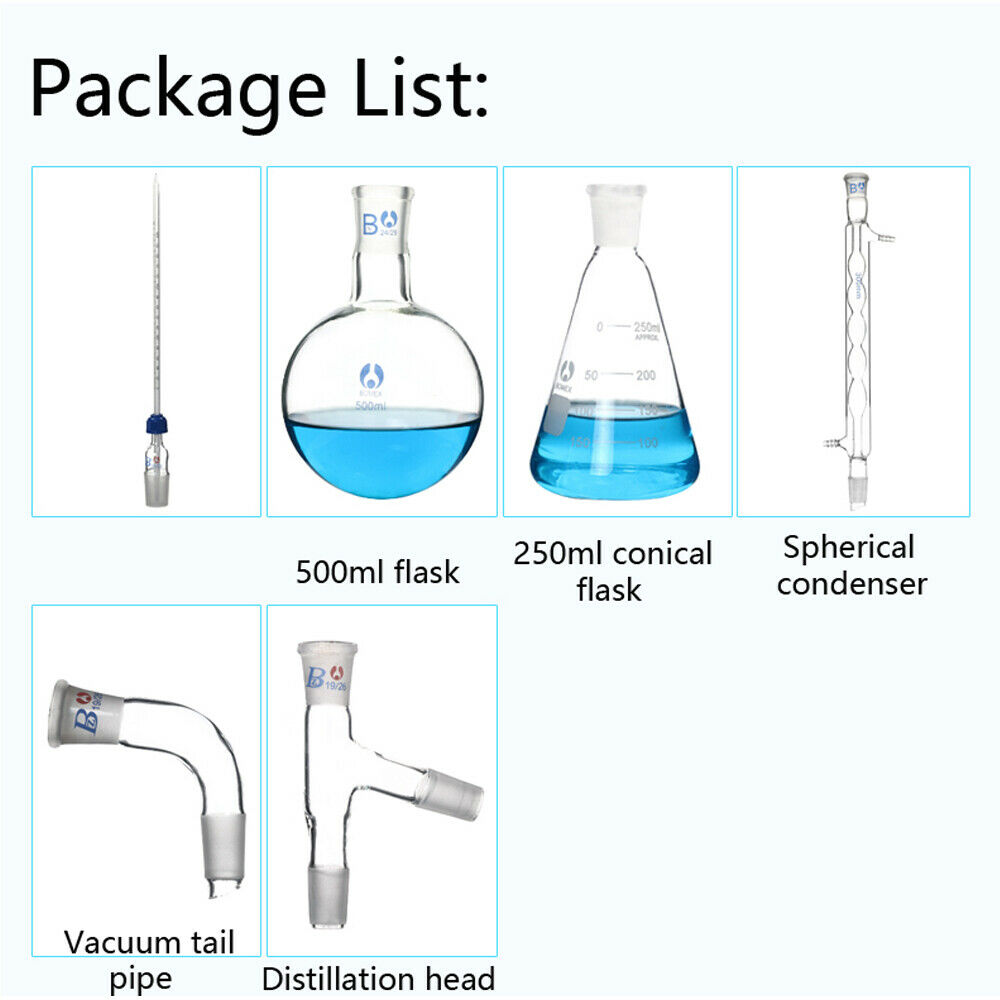 ชุดกลั่นน้ำและน้ำมันหอมระเหย Distillation Apparatus Water Purifier Essential Oil