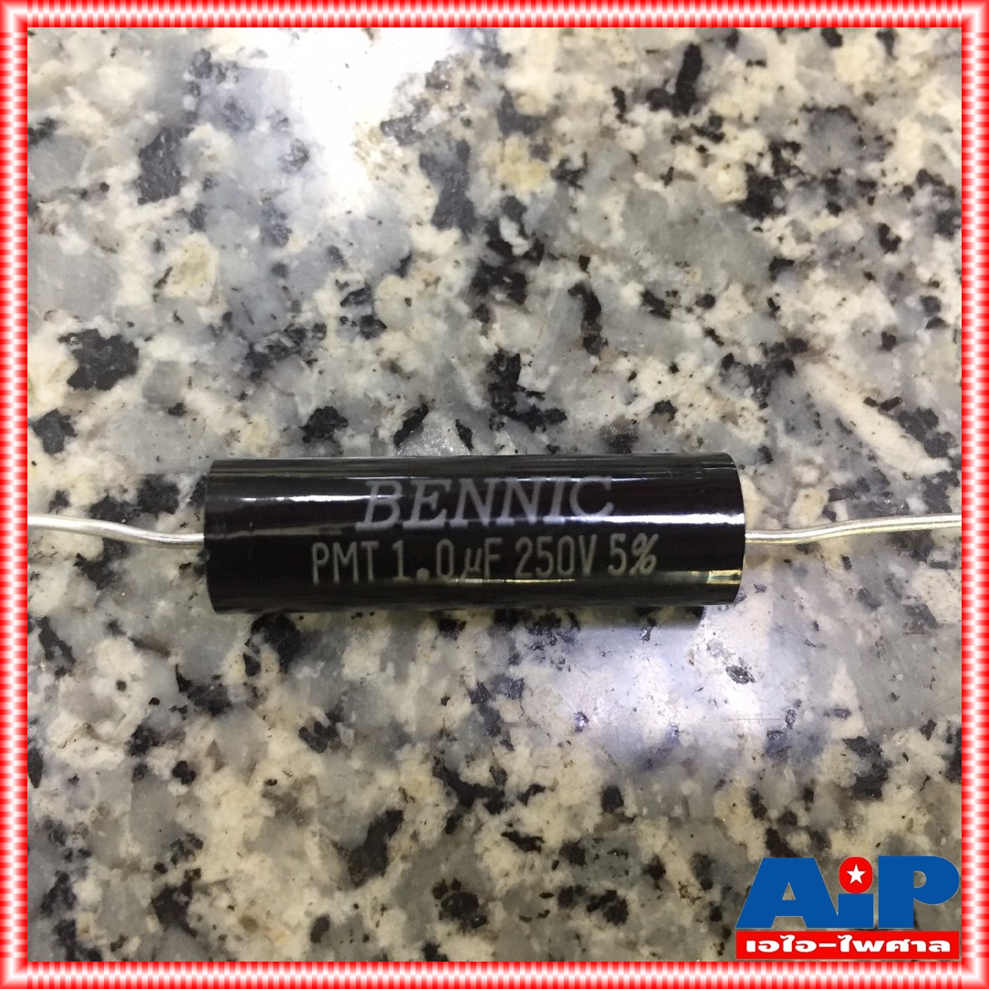 C 1/250VDC PMT (MPT) BENNIC สีดำ c ใส่ลำโพง cเสียงแหลม คาปา เสียงแหลม ลำโพง C เสียงแหลม คอนเดนเซอร์ 1UF /250VDC