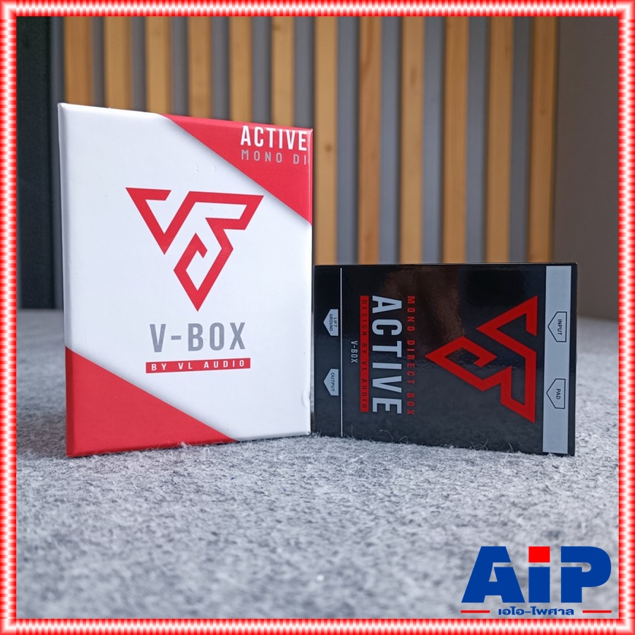 V BOX Mono Active DI MKII VBOX ตัวกรองสัญญาณเสียง กล่องสัญญาณเสียง ดีไอสำหรับเบสกีตาร์และเครื่องดนตรี เอไอ-ไพศาล