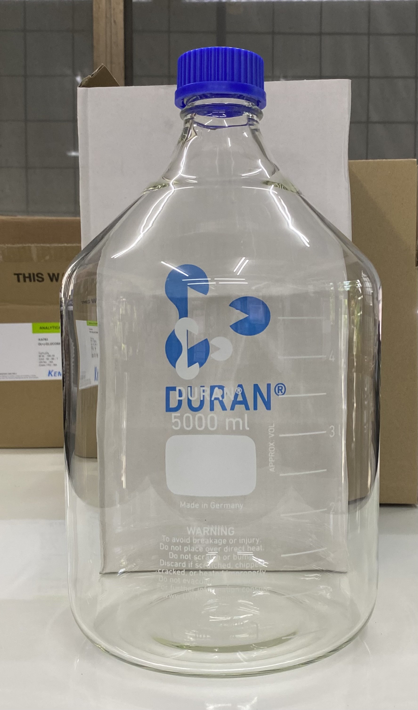 ขวดดูแรน/Bottle, Laboratory Glass with Screw cap (ขวดแก้วเก็บสาร ชนิดใส)