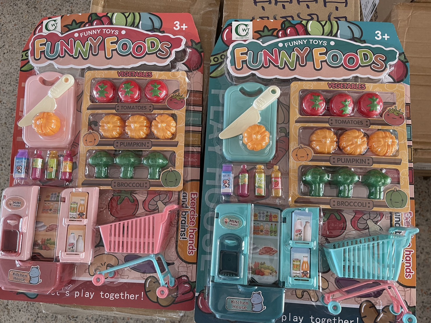 A6619-85 ของเล่นเด็กอุปกรณ์ครัวตู้เย็นจำลอง ครัวเด็ก ปลีกแผงละ