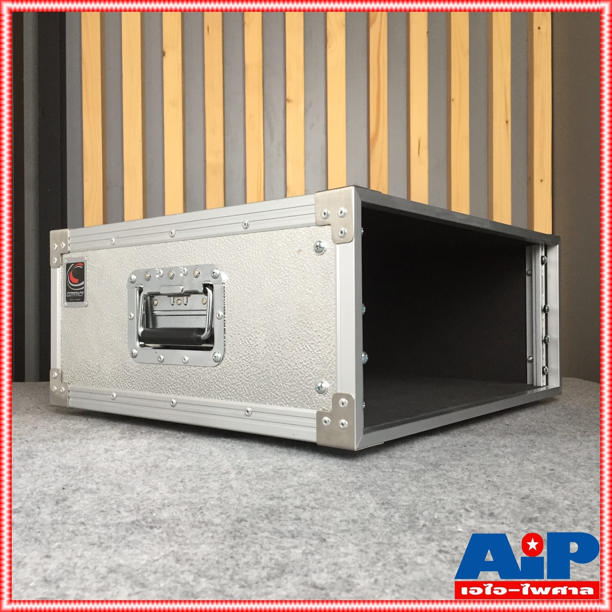COMPACT EM-4 RACK สีเงิน เปลือยหน้า-หลัง (ไม่มีฝาปิด) ลึก19นิ้ว คอมแพ็ค แร็ค EM4 EM 4 แร็คเครื่องเสียง แร็คเปลือย แร็คแอมป์