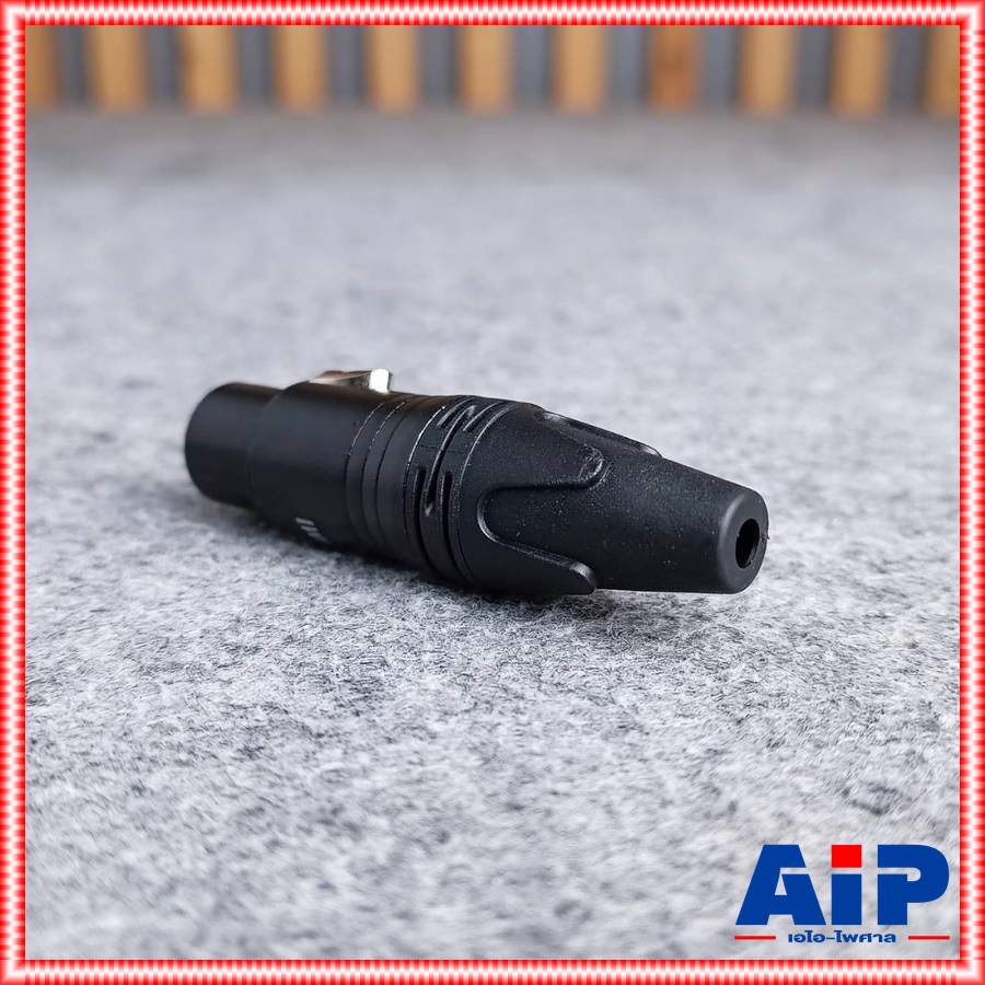 1ตัว MITSUMI 912C16EX XLRเมีย ดำขั้วทอง สีดำ ปลั๊กตัวเมีย แจ๊ค แคนนอน XLR ตัวเมีย 3 ขา สำหรับเข้าสาย เอไอ-ไพศาล
