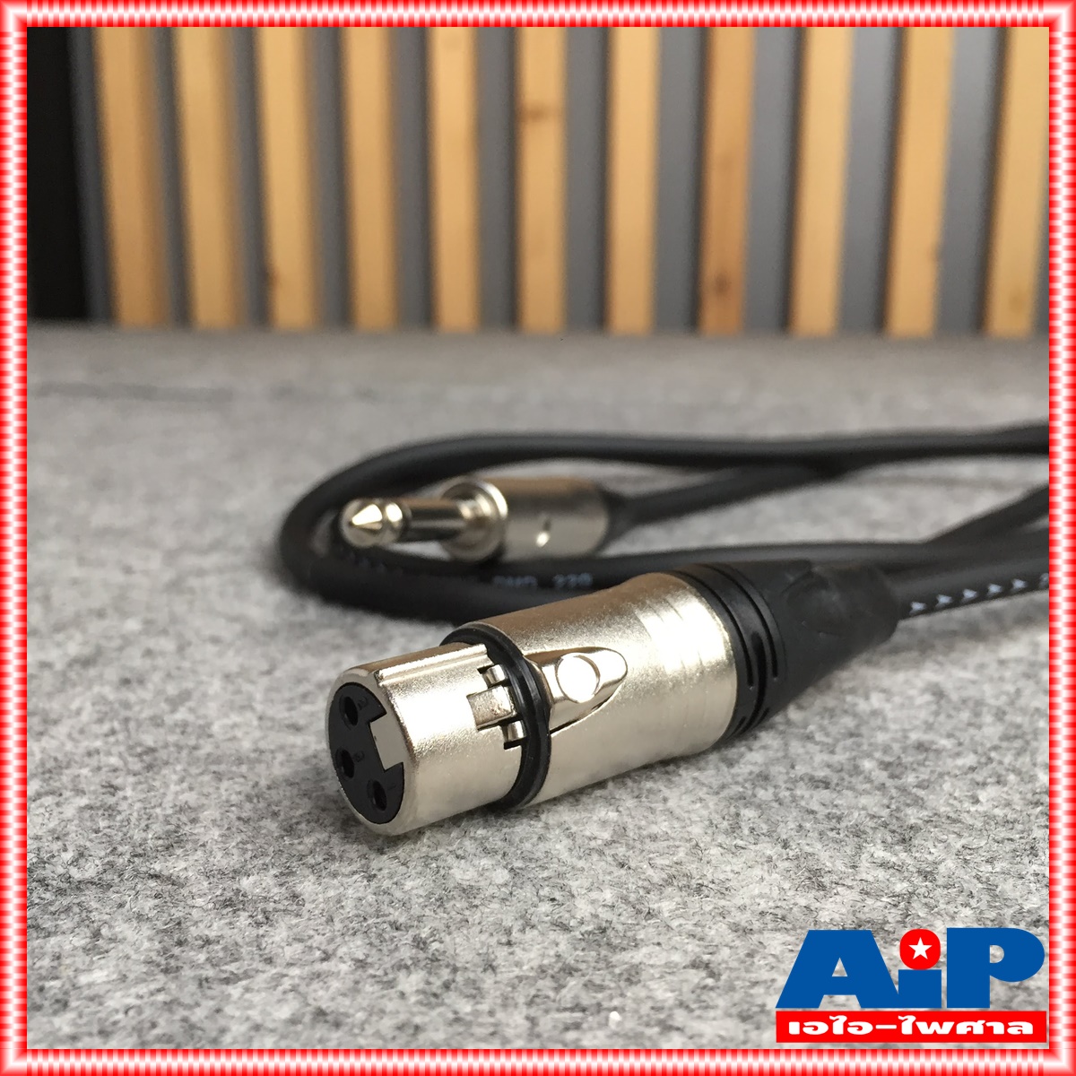 1.5เมตร LIDGE YM-381E สาย XLR เมีย - phone mono สายสัญญาณ YM 381 E CANNON เมีย - ไมค์ MONO