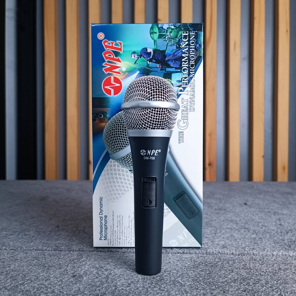 NPE DM-705 ไมค์สาย พร้อมสายไมค์ยาว 4.5 เมตร DM 705 DM705 Microphone ไมโครโฟน เอไอ-ไพศาล