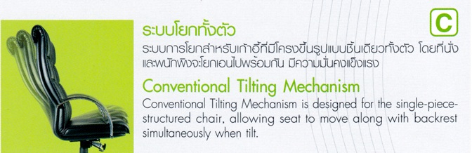 เก้าอี้สำนักงานผู้บริหาร, เก้าอี้สำนักงานพนักพิงสูง, เก้าอี้สำนักงาน ยี่ห้ออาซาฮี ( Asahi ) รุ่น EX-10