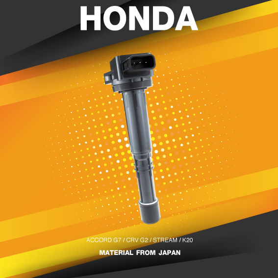SURES ( ประกัน 1 เดือน ) คอยล์จุดระเบิด HONDA - ACCORD G7 / CRV G2 / STREAM / K20 - SCH-002 - MADE IN JAPAN - คอยล์หัวเทียน ฮอนด้า แอคคอร์ด