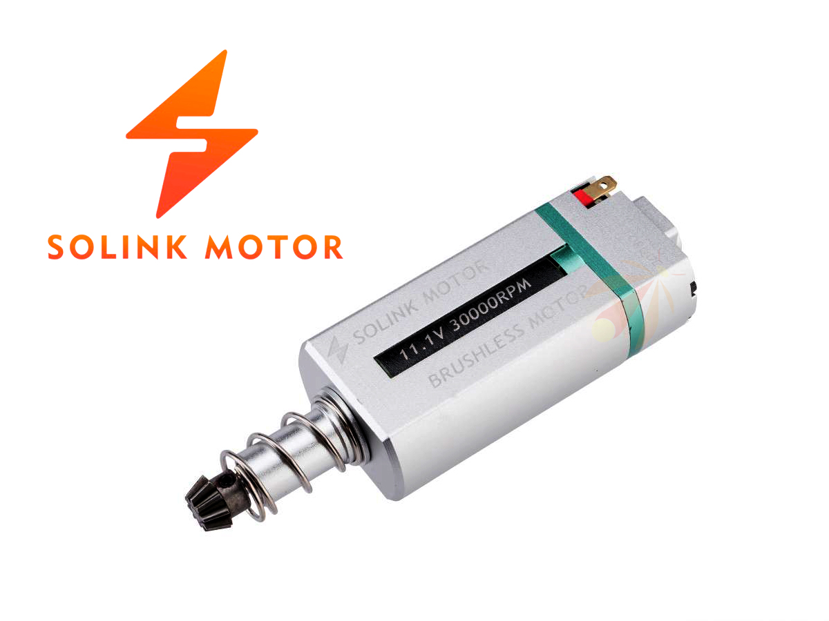 Solink Motor Slim Brushless Motor for Airsoft AEG Rifles (Model: High Torque / 30K RPM)