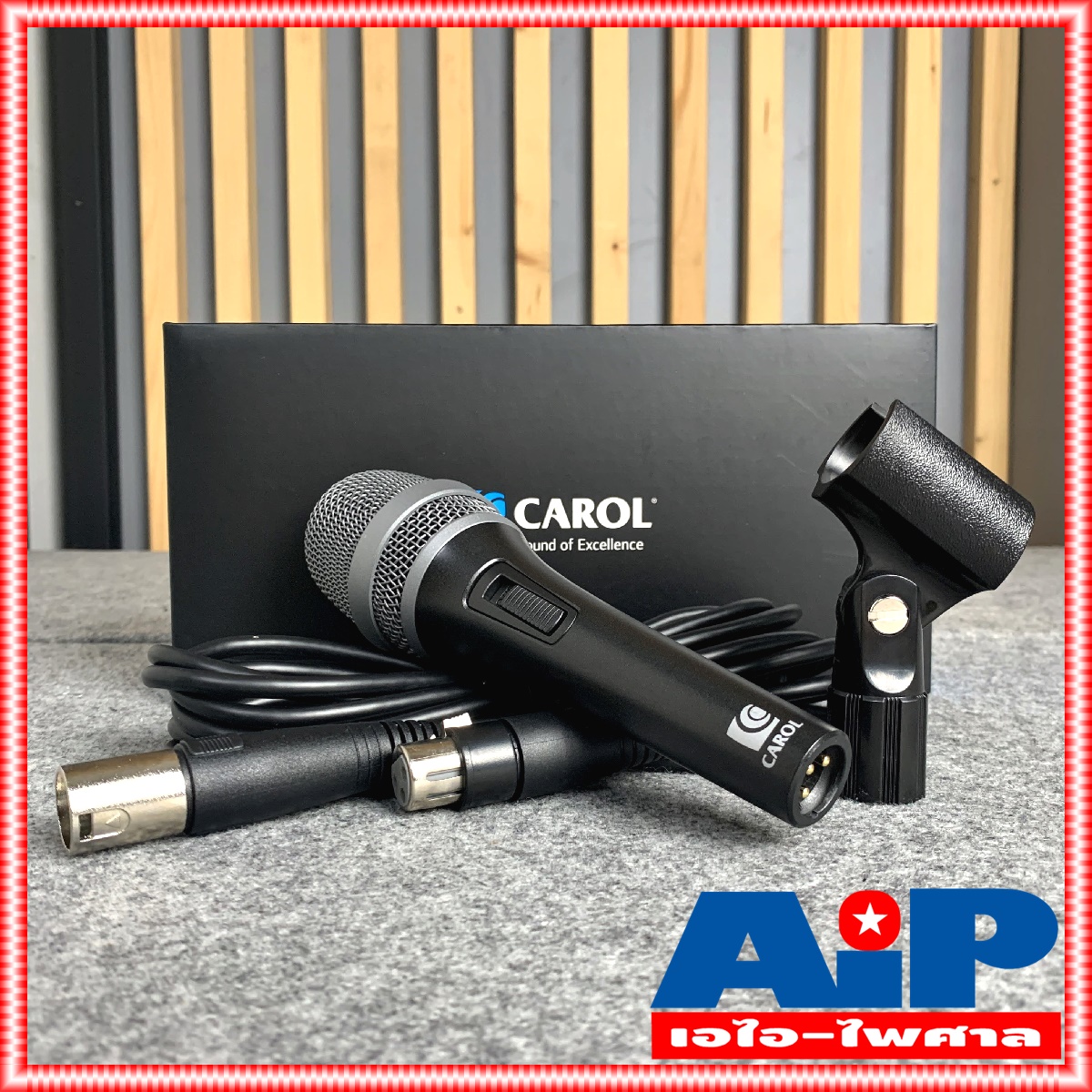 แถมสาย4.5เมตร Carol PS-1 ไมค์พร้อมสาย ไมค์สาย ไมค์ ไมโครโฟน Microphone Mic PS1 PS 1 สายไมค์ XLRหัวท้าย ไมค์ร้องเพลง