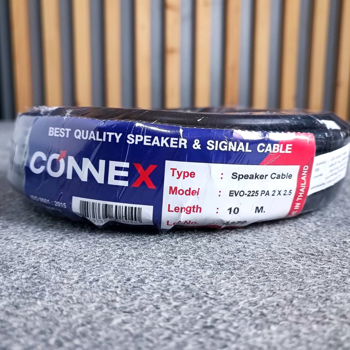 ขด10เมตร CONNEX EVO-225 2x2.5mm สายลำโพง กลมดำ ขนาด2.5mm. สายลำโพงกลางแจ้ง EVO225 EVO 225 ทองแดงแท้ เอไอ-ไพศาล