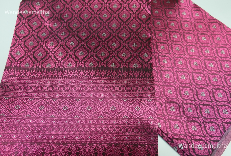 ผ้าไหมเกษตร คุณภาพดี ราคาถูก (สีชมพู)