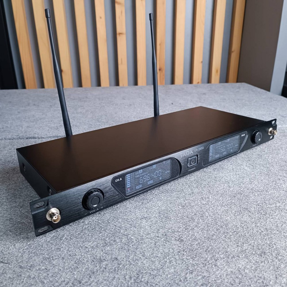 TADA UR-260D ไมค์ลอยคู่ ไมค์ลอยมือถือคู่UHF มีกระเป๋า ไมค์ลอย ไมค์คาราโอเกะ WIRELESS MICROPHONE ธาดา TA DA UR 260D TA-DA UR260D เอไอ-ไพศาล