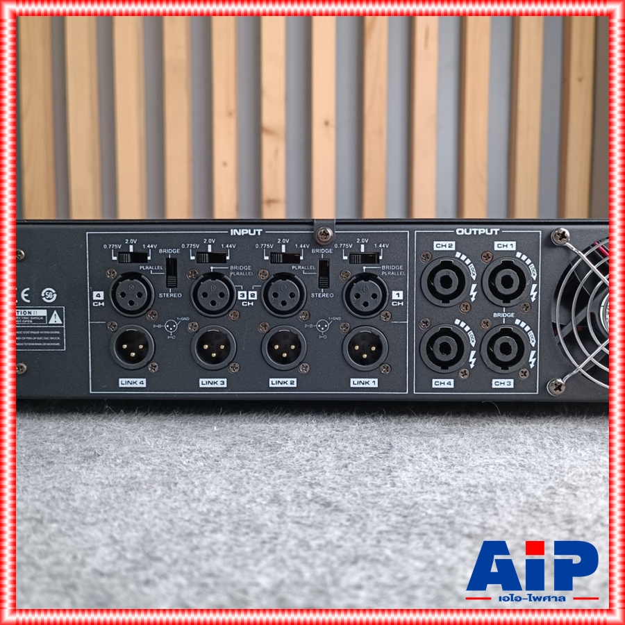 TADA PRO13.4 poweramp 4CH เพาเวอร์แอมป์ 4 แชนแนล กำลังขับ 4 x 1350 วัตต์ ที่ 8 โอห์ม คลาส D Tada PRO-13.4 PRO 13.4 เอไอ-ไพศาล