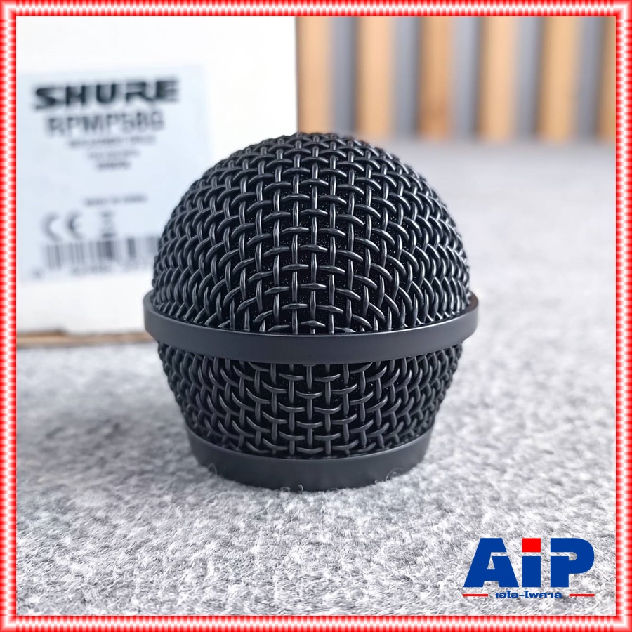 ของแท้ ตะกร้อไมค์ SHURE PGA-58 GRILLE RPMP58G ตะกร้อไมโครโฟน อะไหล่ไมค์ SHURE PGA58 ตะกร้อ เอไอ-ไพศาล