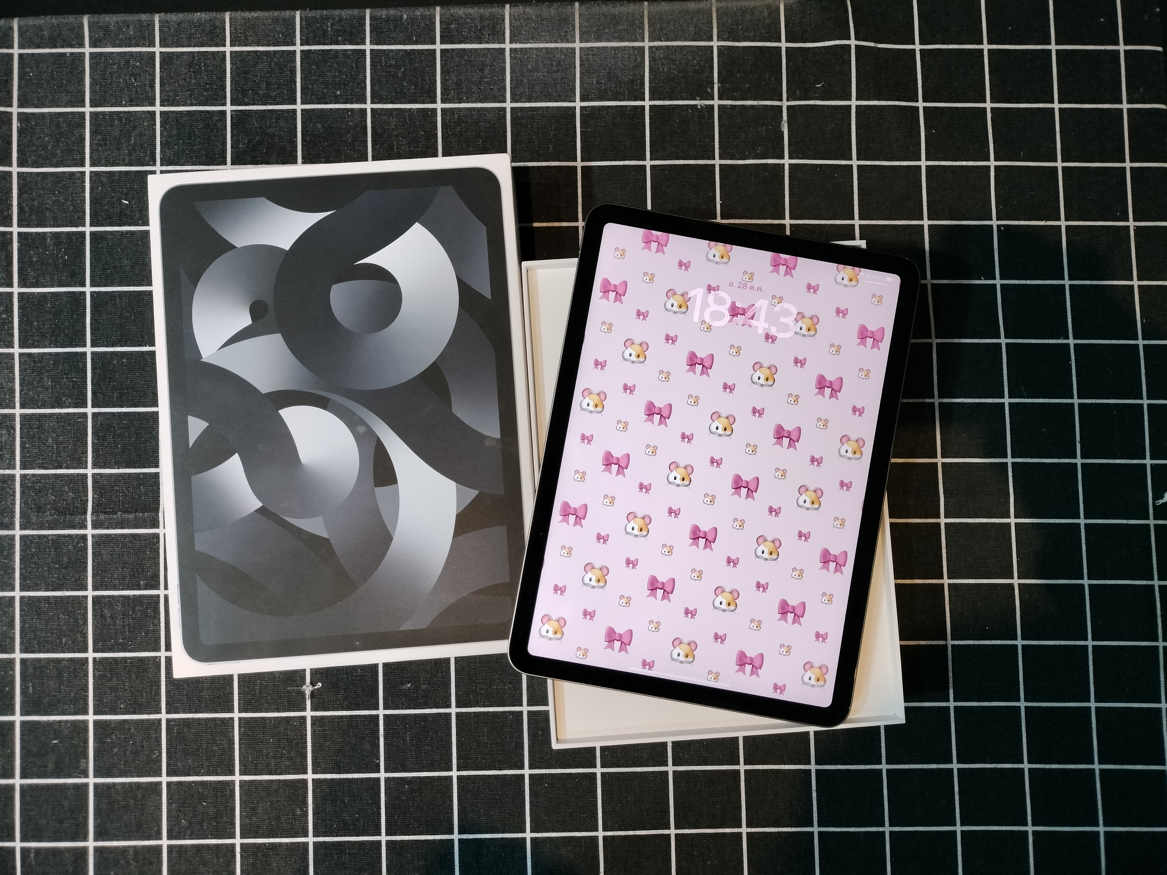 🎀🐰iPad Air 5th 64GB Wifi Space Gray 🐰🎀🥰👏🏻มาแล้วจ้าา Air5 สภาพดี แบตเยอะ ครบกล่อง ราคาสุดคุ้ม 👀