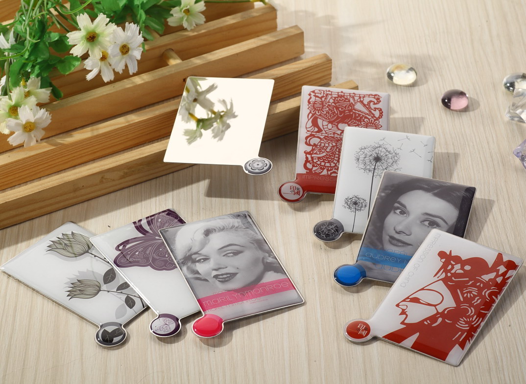 ชุดกระจกพกพา กระจก พรีเมี่ยม รูปสี่เหลี่ยมPremium pocket mirror