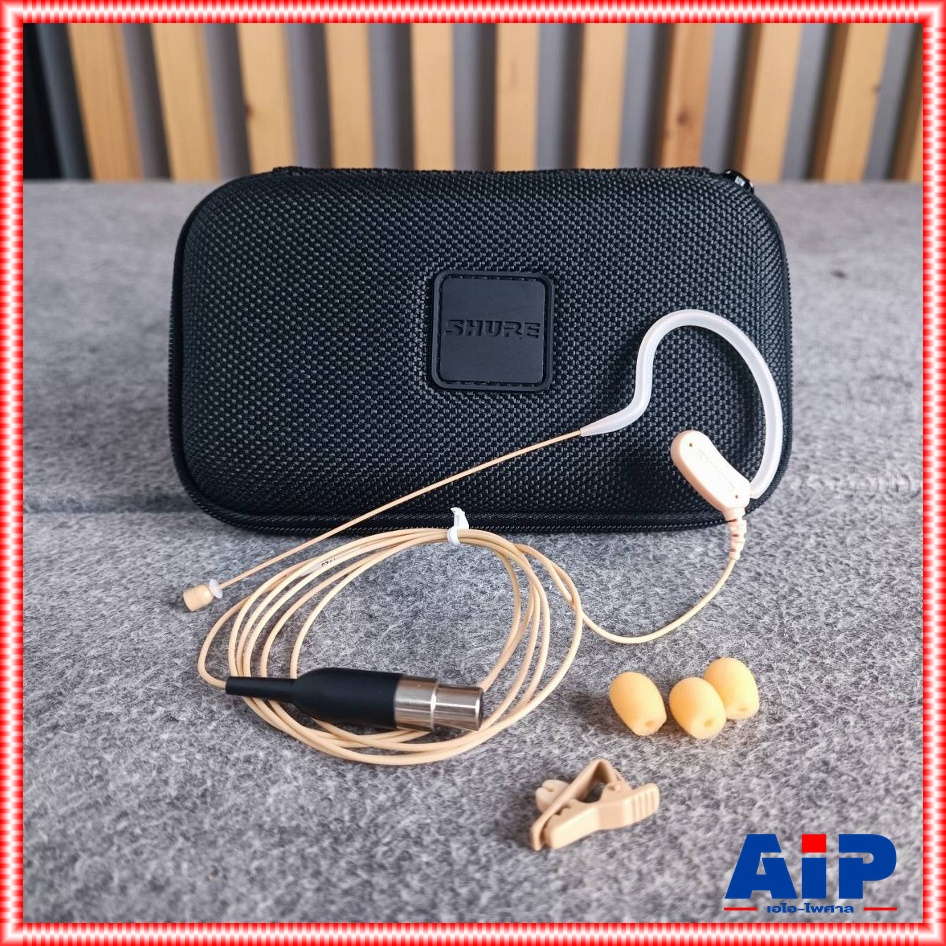 SHURE MX153T/O-TQG ไมค์เกี่ยวคล้องหู ไมโครโฟนแบบครอบหูเดี่ยวขนาดเล็ก Earset Headworn Microphone MX153T/O TQG MX153T/OTQG เอไอ-ไพศาล +++