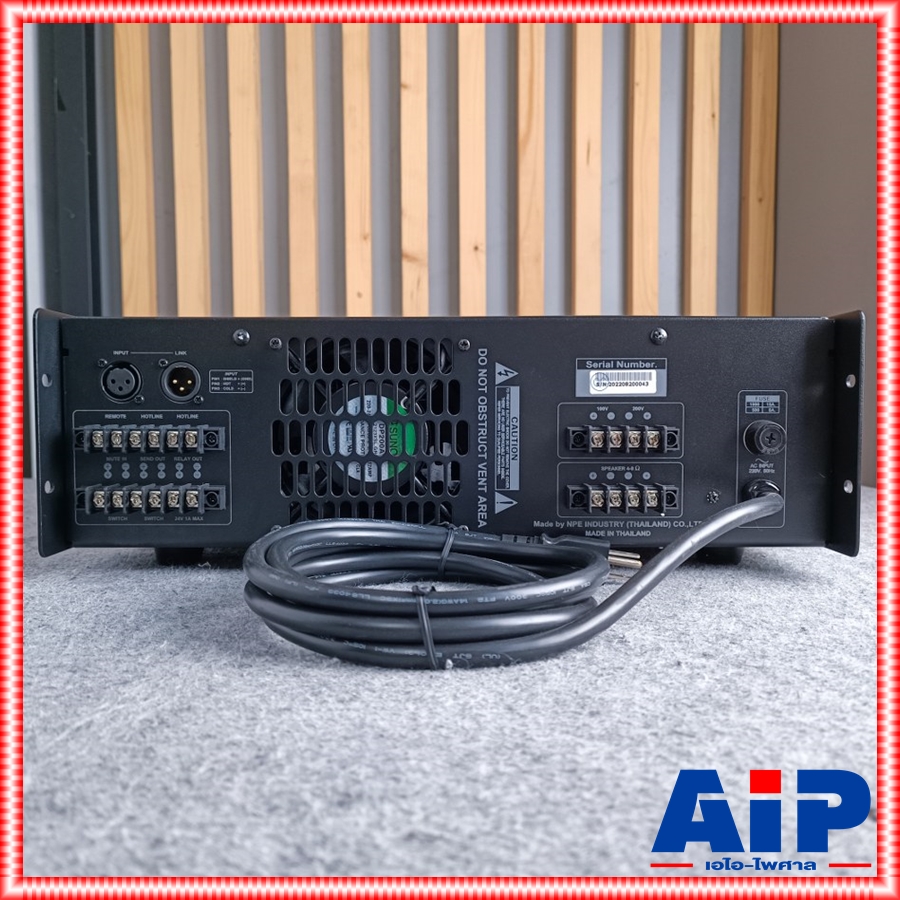 NPE LA-1000 AMP มีLINE เครื่องขยายเสียงใช้ไฟ AC/DC 24 V Line 70V-100V เพาเวอร์แอมป์ LA 1000 LA1000 เอไอ-ไพศาล