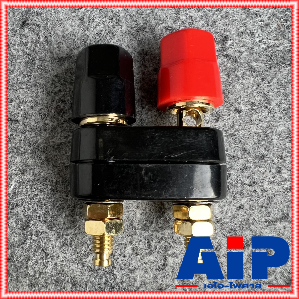 LIDGE YM-212 ไบติ้งโพสต์ทองคู่ YM212 ขั้วลำโพง ขั้วต่อลำโพงติดแท่น ไบติ้งโพสต์ สีทอง ขั้วต่อลำโพงติดแท่นแอมป์