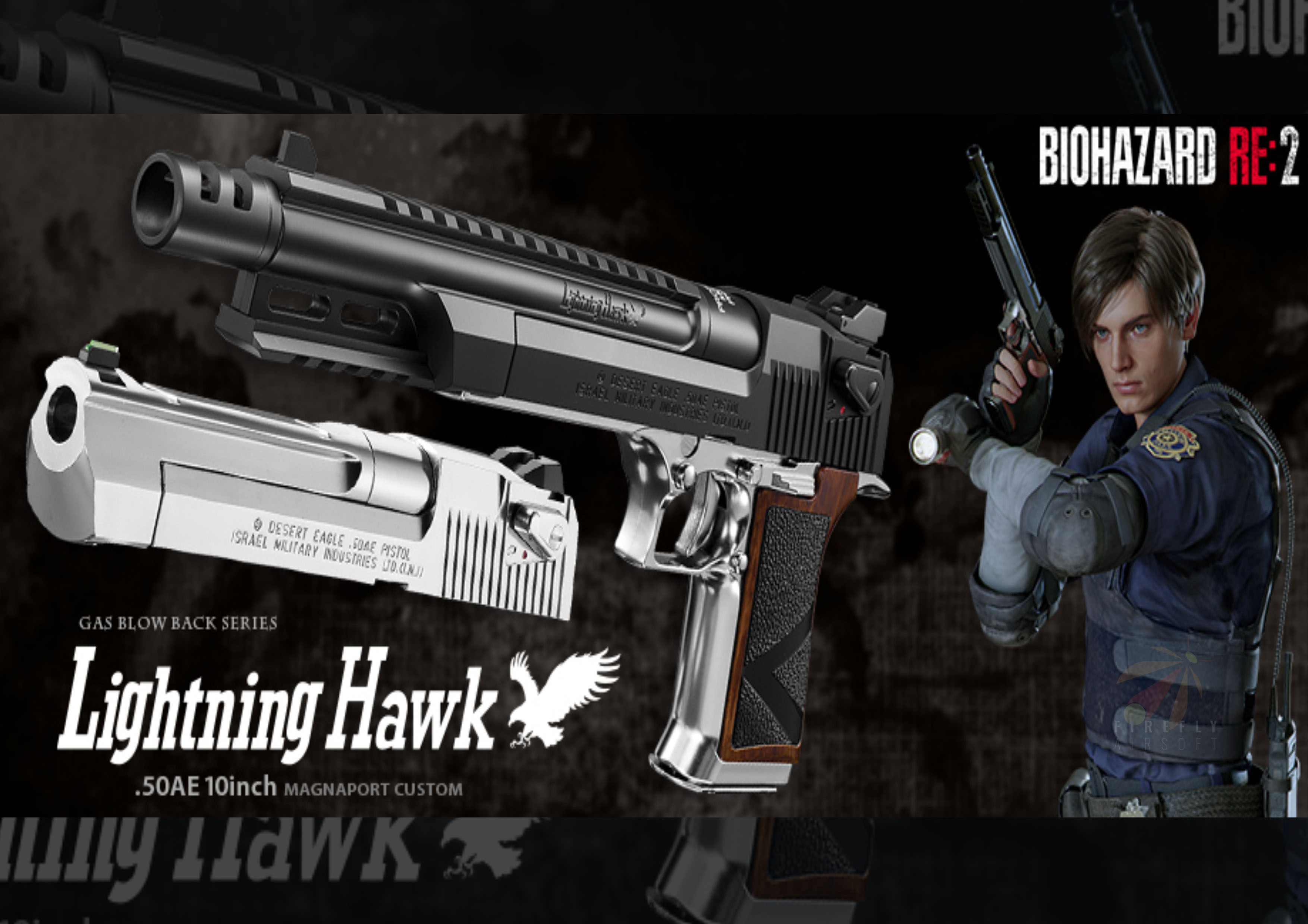 TOKYO MARUI BIOHAZARD RESIDENT EVIL RE:2 LIGHTNING HAWK .50AE MAGNAPORT CUSTOM (LIMITED EDITION)
