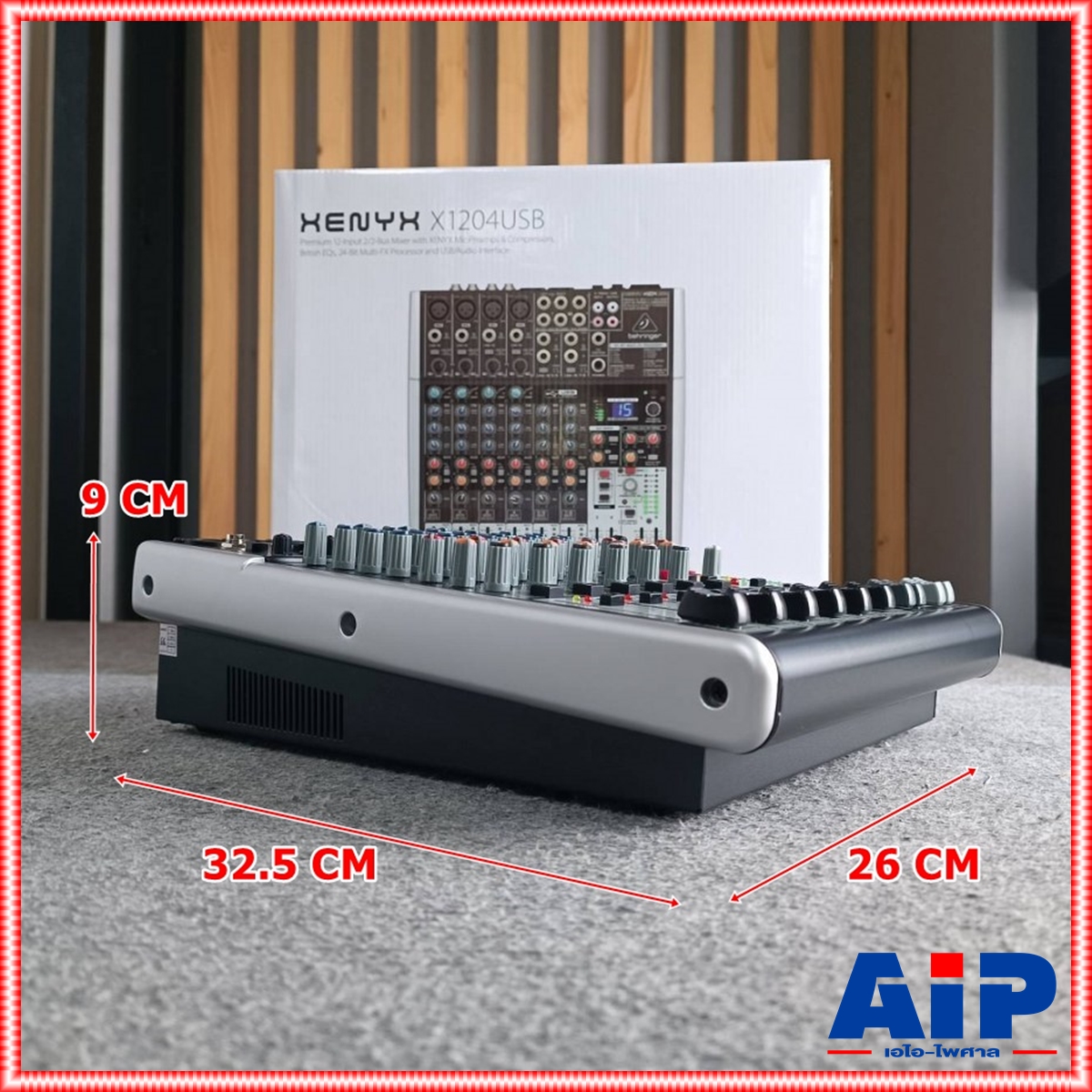 BEHRINGER XENYX-X1204USB mixer มิกเซอร์ BEHRINGER XENYX X1204FX Mixer เครื่องผสมสัญญาณเสียง มิกเซอร์ แบบอนาล็อค Behringer Xenyx X1204FX +++ เอไอ-ไพศาล