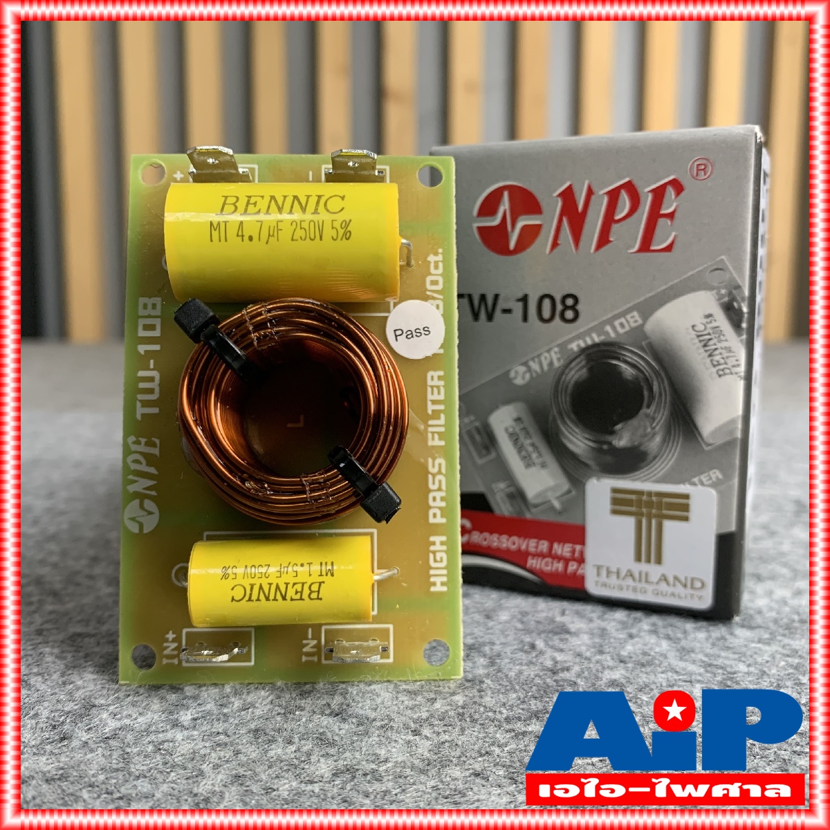 1อัน NPE TW108 NETWORK 8KHZ เน็ตเวิร์คลำโพง เน็ตเวิร์ค เน็ตเวิร์คเสียงแหลม ตัวกรองเสียงแหลม TW-108 TW 108