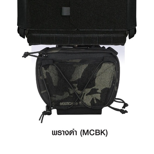 กระเป๋าเสริมติดเวส สีพรางดำ RAID DROP POUCH [ TR007DP ] ( Tactical Rider )