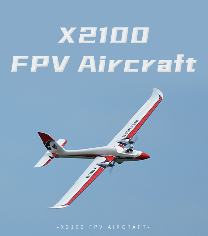 เครื่องบินไฟฟ้า XFly X2100 Twin Glider FPV Aircraft (ไม่รวม แบต รีซีฟ รีโมท)