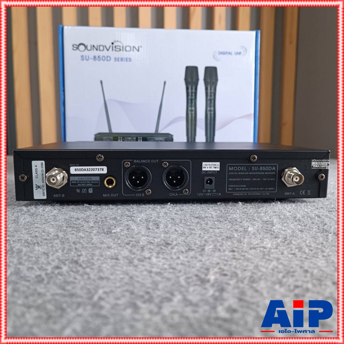 SOUNDVISION SU-850DA/HT ไมค์ลอยคู่ ชุดไมค์ลอย ดิจิตอล มือถือคู่ ย่าน UHF SU-850DA SU850DA SU850 DA SU 850 DA เอไอ-ไพศาล +++