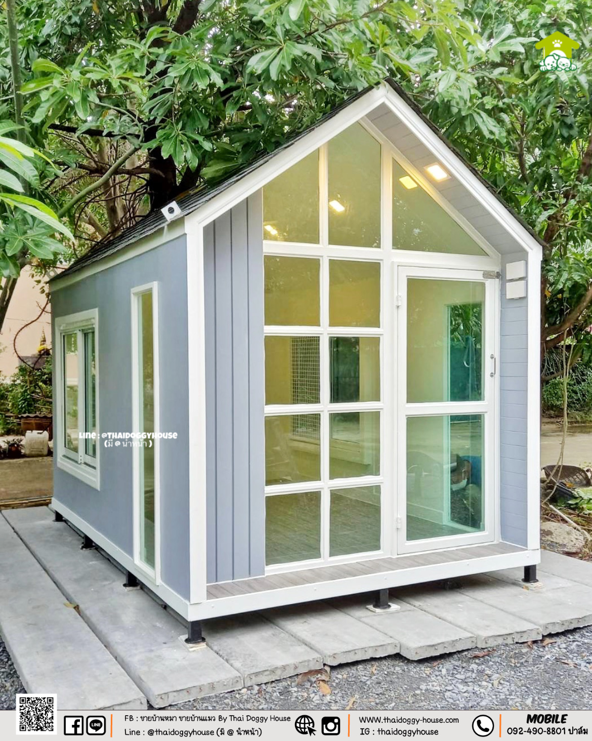 บ้านหมา บ้านแมว " 𝐍𝐎𝐑𝐃𝐈𝐂 𝐒𝐓𝐘𝐋𝐄 " บ้านดีไซน์สวย เรียบง่าย หลังคาทรงจั่วสูง ภายในโปร่งโล่ง สบาย และโดดเด่นด้วยความสวยงาม ✨