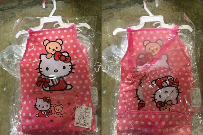 880 ของใช้เด็กเซ็ตผ้ากันเปื้อนเด็กพร้อมปอกใส่แขน ปอกแขนกันเปื้อนพร้อมผ้าคลุมลายการ์ตูน copy ปลีกชุดละ