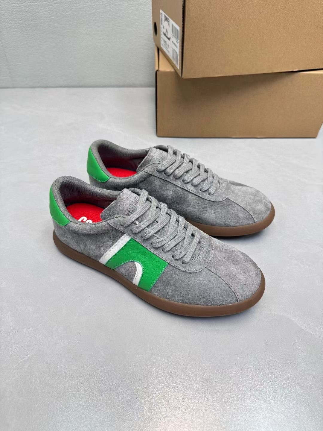 **do** รองเท้าผ้าใบหนัง Camper Pelotas Solle สำหรับผู้ชาย ผู้หญิง สินค้าใหม่ ของแท้