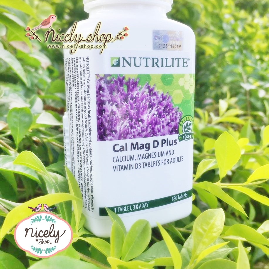 NUTRILITE Cal Mag D Plus (180 tab) สูตรปรับปรุงใหม่และเพิ่มวิตามินดี แต่ไม่มีอัลฟาฟ่านะจ้า ตัวนี้ 180 เม็ด จร้า ไม่มีอัลฟาฟ่าจ้า 180 เม็ด