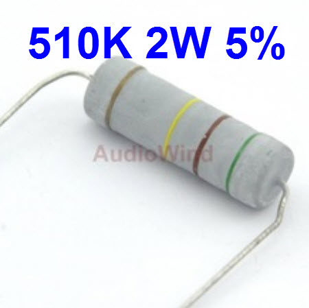 510Kohm 510K 2W 5% Carbon Film Resistor