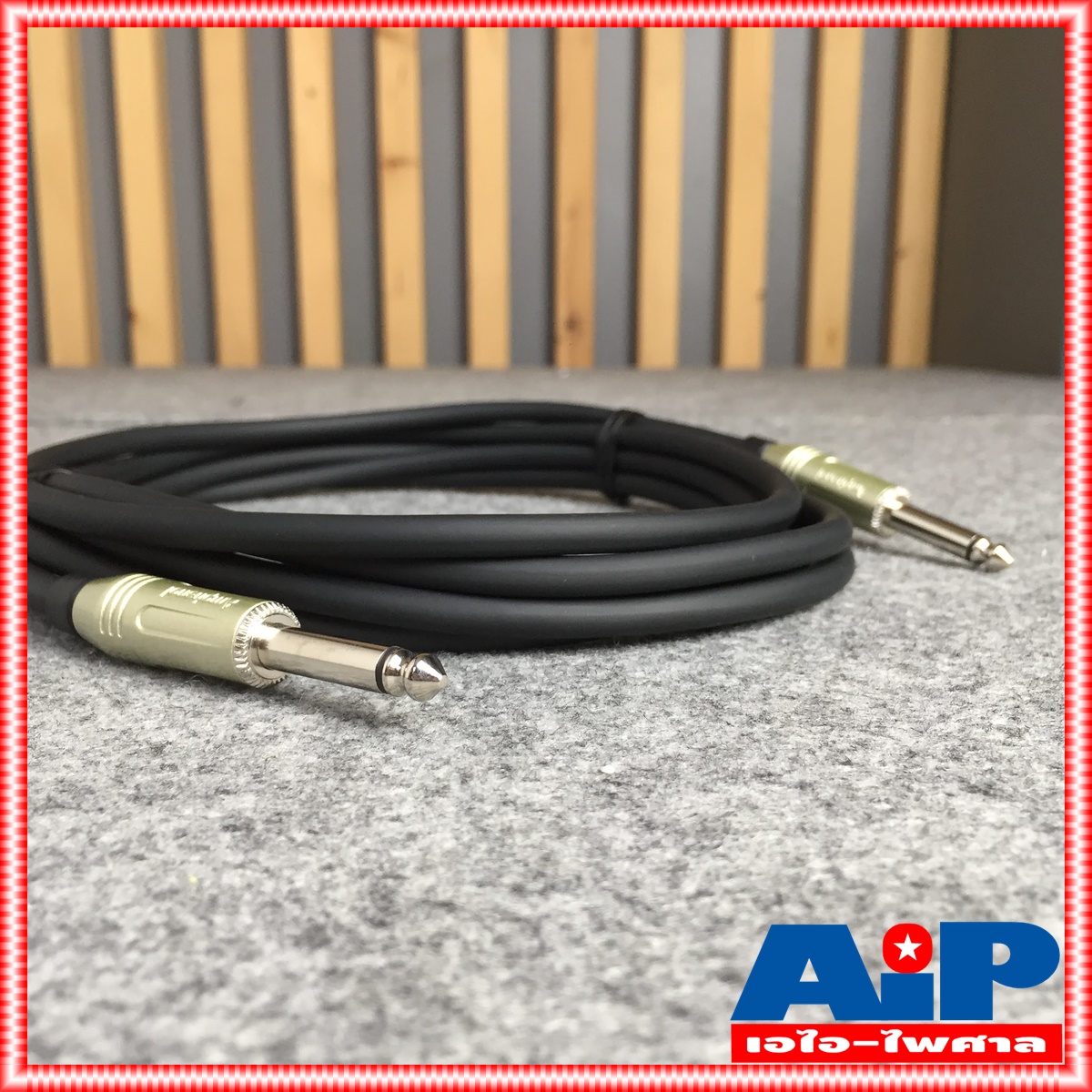 3เมตร AMPHENOL สาย PHONE MONO หัวท้าย 3เมตร CA33-33-C-003 สายไมค์ โมโนหัวท้าย MIC - MIC เอไอ-ไพศาล