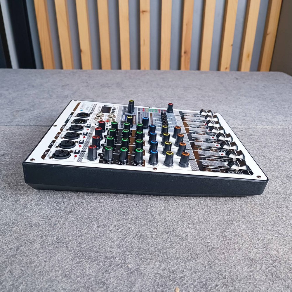 MICROTECH MT-8S II mixer มิกเซอร์ 8 ช่อง รุ่นใหม่ รองรับบลูทูธ พร้อมจอแสดงผล ไมโครเทค MT 8 S mt8s เอไอ-ไพศาล