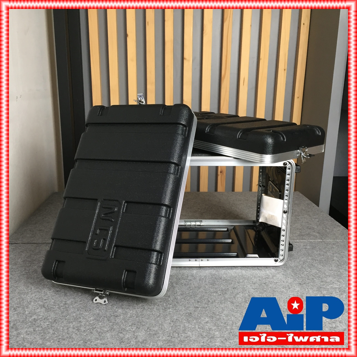 NTS ABS M6U RACK ลึก12นิ้ว กล่องใส่เครื่องเสียง แร็คพลาสติก แร็คลึก12นิ้ว กล่องแร็ค rack6u 6U ABS-M6U เอไอ-ไพศาล