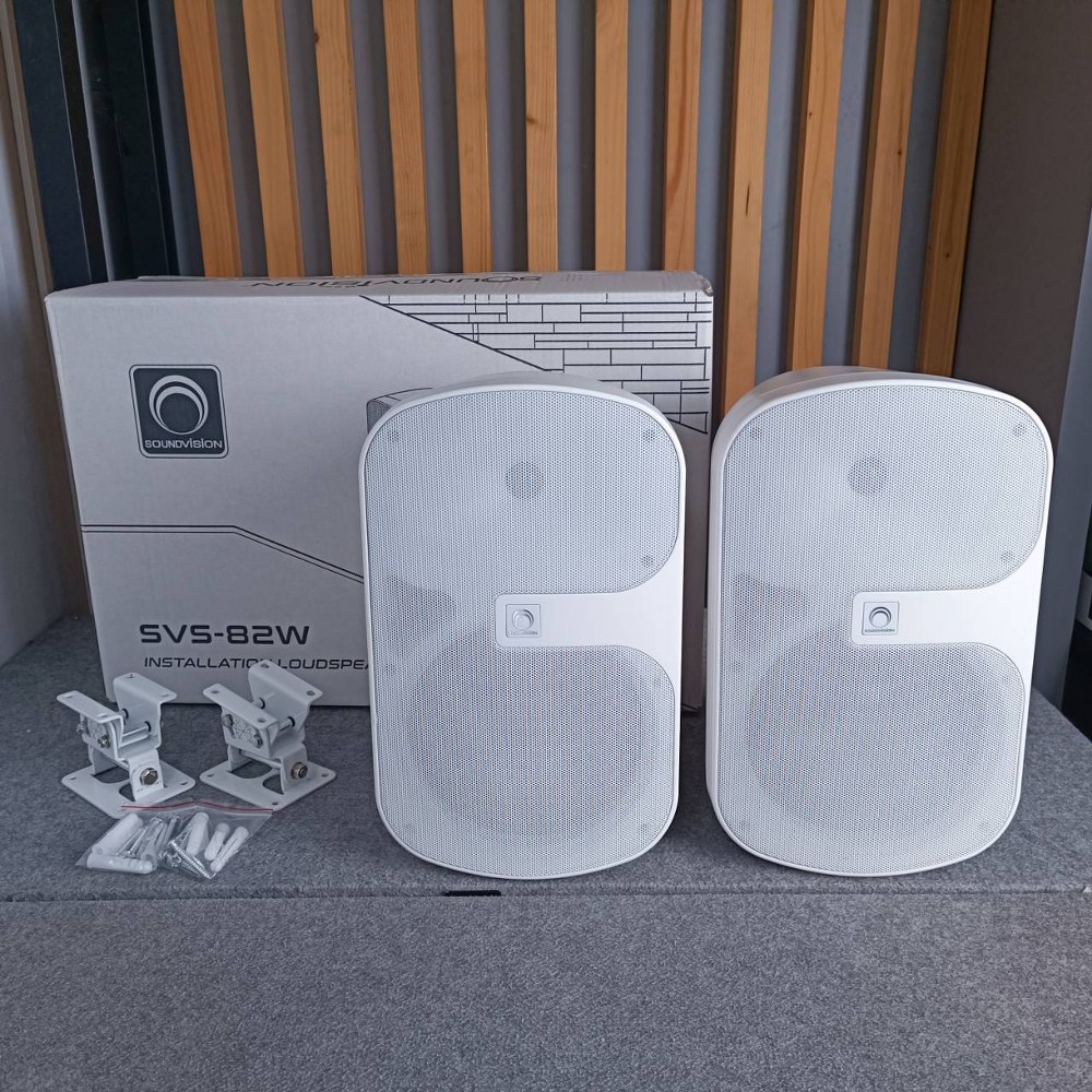SOUNDVISION SVS-82WW ตู้ลำโพงแขวน มีLINE สีขาว ลำโพงติดผนัง ตู้ลำโพง Passive 2 ทาง SVS 82WB SVS82WB เอไอ-ไพศาล