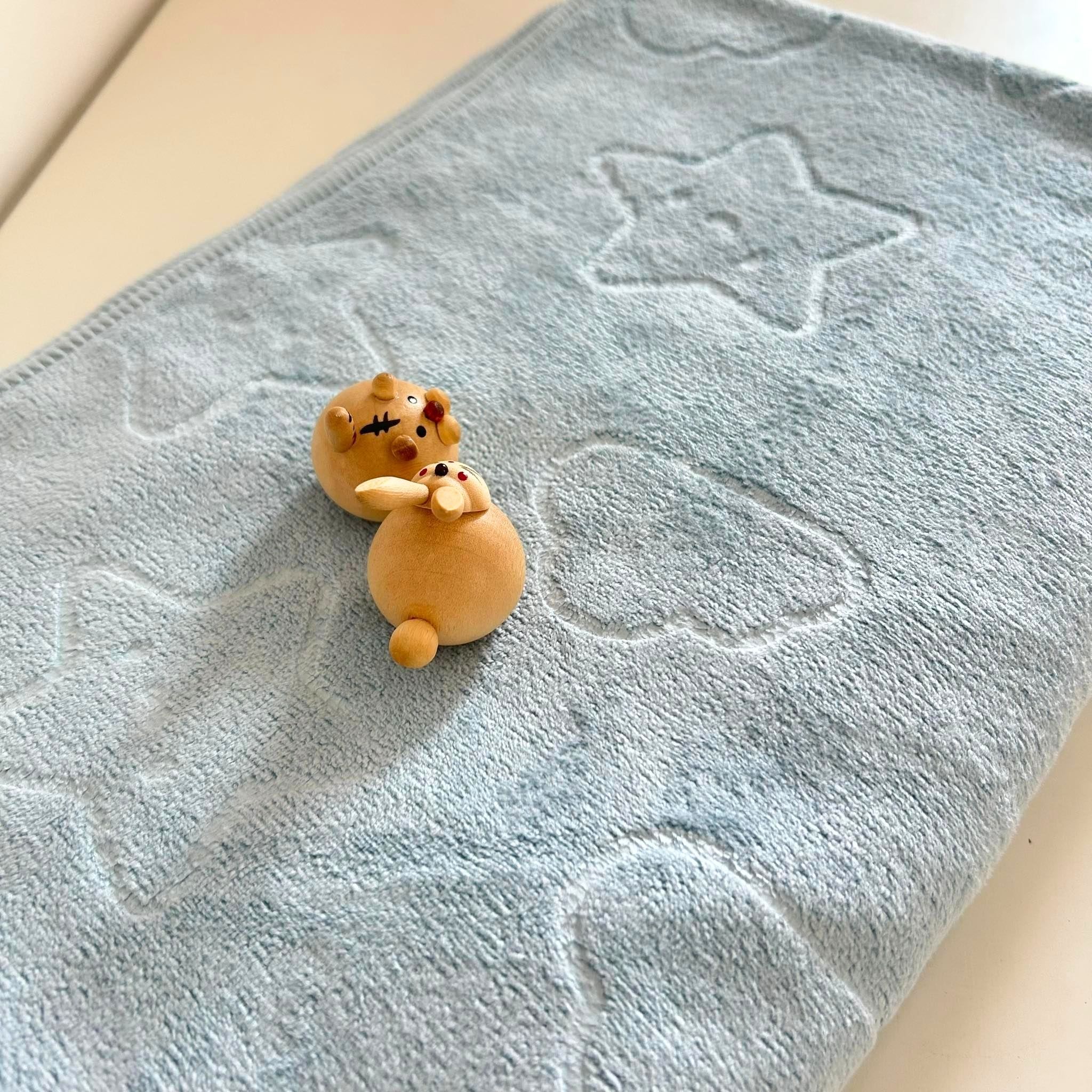 🍀HAVEN Towel Microfiber🍀ผ้าเช็ดตัว ผ้าขนหนู ไมโครไฟเบอร์ ขนาด 28*56 นิ้ว HAVEN แท้💯MC Emsky Blue