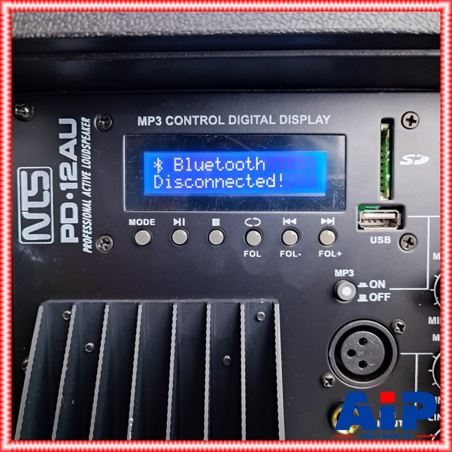 1ใบ NTS PD12AU ตู้ลำโพง12นิ้ว มีแอมป์ PD12 AU PD-12 PD 12 Active speaker เอ็นทีเอส ตู้แอคทีฟ เอไอ-ไพศาล