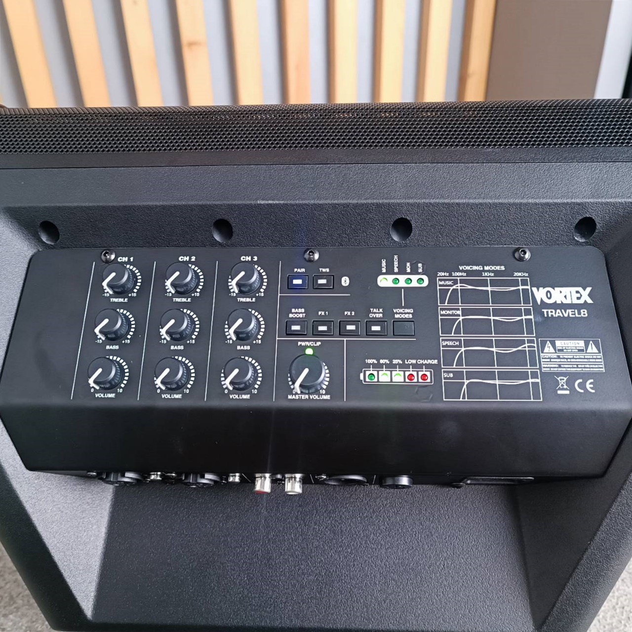 Vortex Travel 8 ตู้ลำโพง active มีแบตในตัว บลูทูธ พกพา ตู้ ลำโพง แอคทีฟ Travel-8 มีขยายในตัว Travel8 เอไอ-ไพศาล