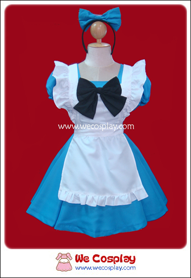 ชุดคลาสสิคอลิสเมดสีขาวฟ้า (Classic Alice Maid Costume)