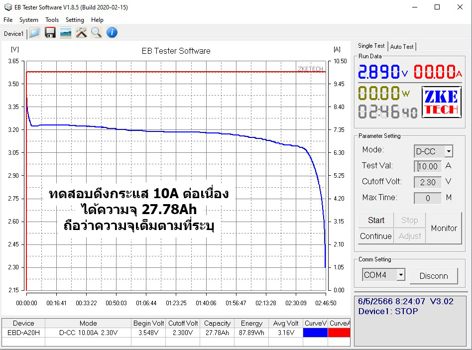 แบตเตอรี่ LifePo4 3.2V 27Ah ความจุเต็ม แบตลิเที่ยมฟอสเฟต เหมาะสำหรับรถไฟฟ้า พาวเวอร์บล็อก ขั่วเป็นแบบสปอต